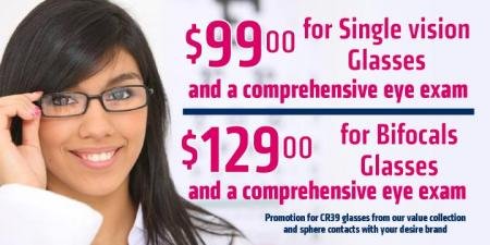 $99 glasses and eye exam in san antonio offer